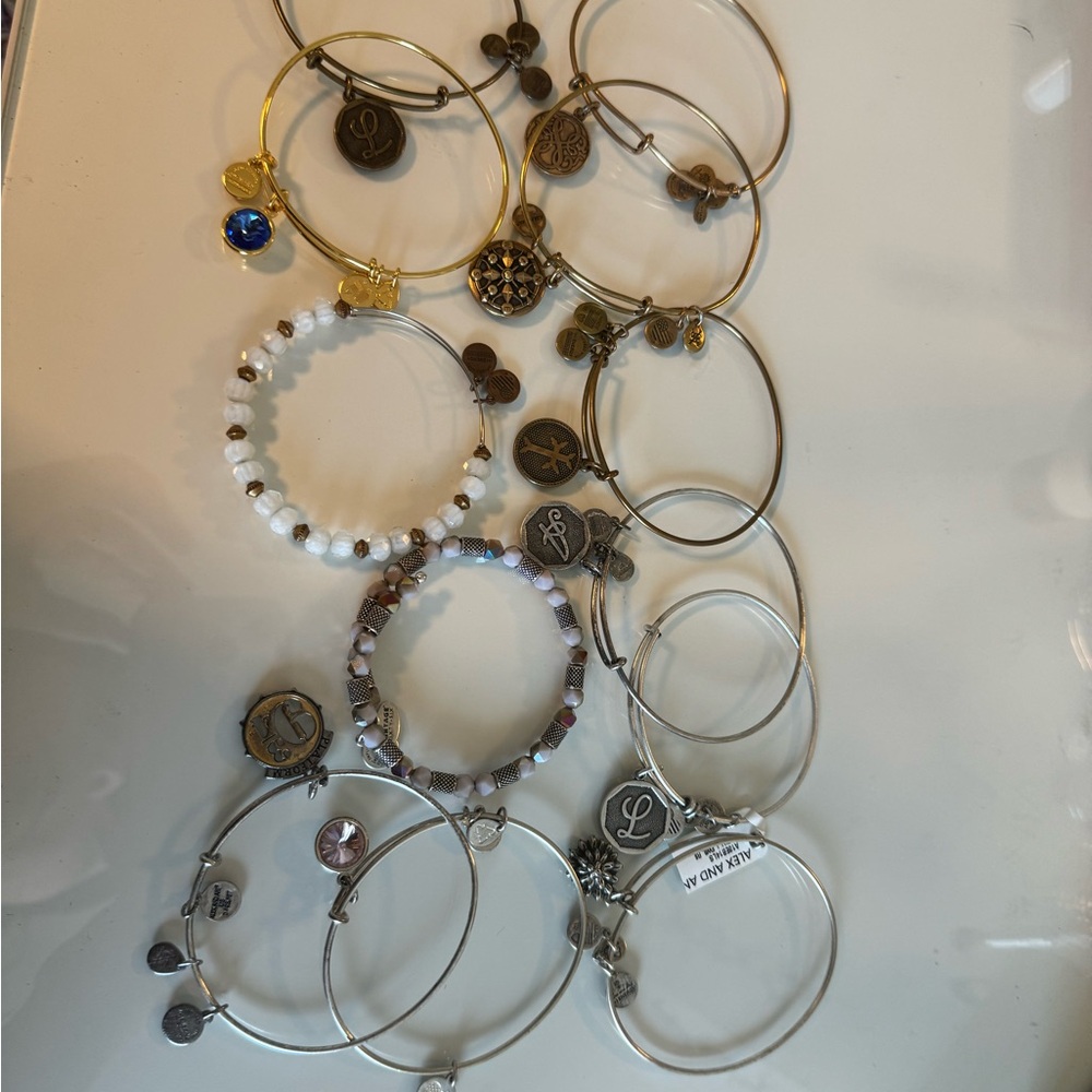 Letter A Alex and Ani Bracelet - Picture 3 of 4